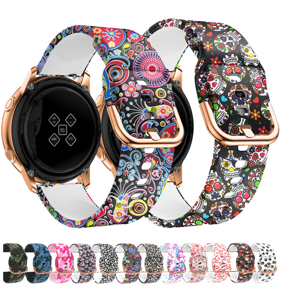 สายนาฬิกา Garmin Forerunner 165 55 245 645 / Venu / Venu 2+ Plus / Venu SQ / SQ 2 / Vivoactive 5 / Vivoactive 3 Music สายนาฬิกาซิลิโคนอ่อนสายรัดข้อมือการ์ตูนสีสันสดใส 20 มม.