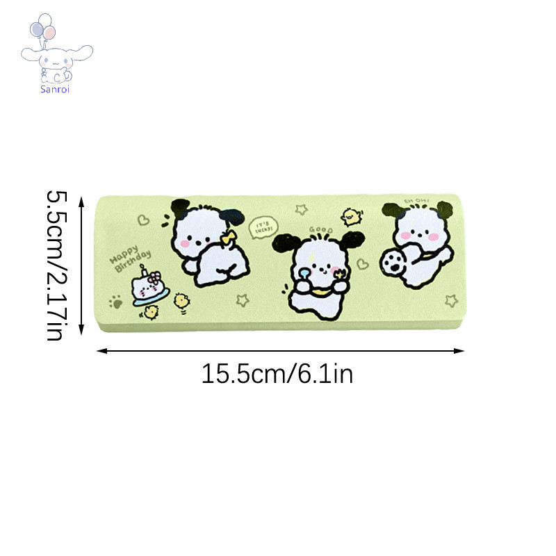 [San] Sanrio Hello Kitty Magnetic Glasses Case Kawaii Cinnamoroll Kuromi Pochacco กล่องเก็บแว่นตาเดินทางแบบพกพาหญิง POP - รูปที่ 3
