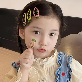 12ชิ้นแฟชั่นเกาหลีที่มีสีสันbbคลิปน่ารักแครอทกิ๊บอุปกรณ์ผมชุด