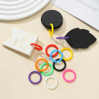 St. kunkka 10 ชิ้น 21-36 มม.พลาสติกสีสันสดใสหลวม-Leaf Binding แหวน Creative Book แหวนมัลติฟังก์ชั่นสําหรับ DIY Notebook Binding