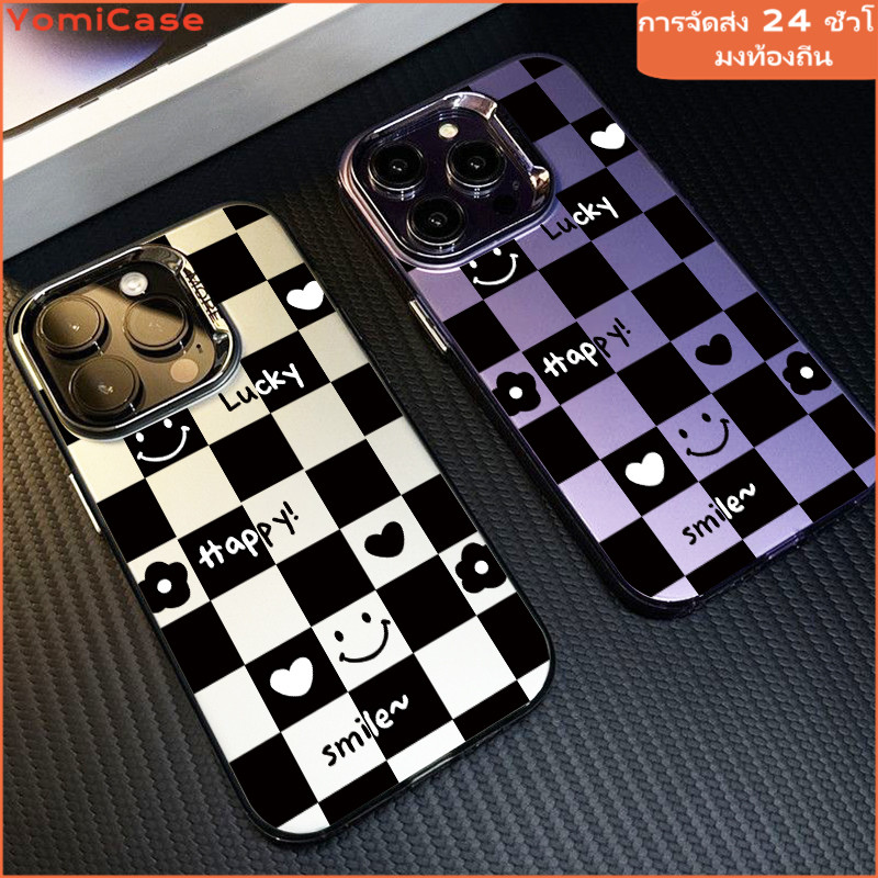 เคสแข็งหรูหรา ยิ้มโชคดี เคสซัมซุงA05s A15 A23 A52 A51 A23 A24 A12 A03 A14 A30 A32 A33 A34 A10s A53 เคสSamsung เคสน่ารัก