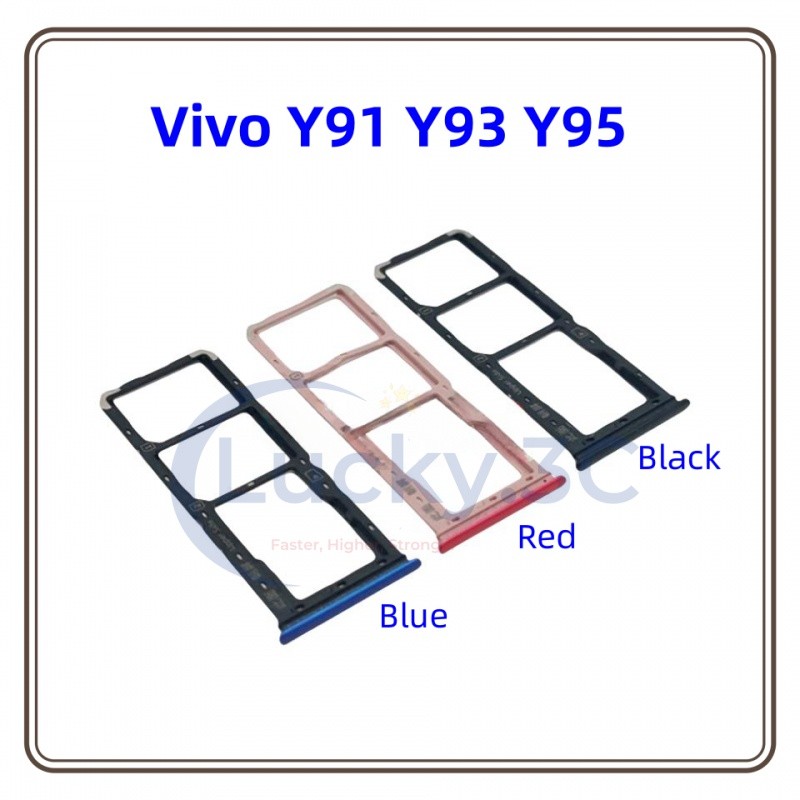 Vivo Y91 Y93 Y95 ที่วางถาดซิมการ์ด Micro SD Card Slot อะแดปเตอร์ชิ้นส่วนโทรศัพท์มือถือ