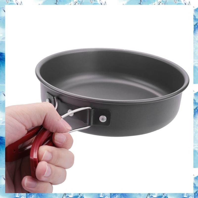 [ ] แคมป์ปิ้งกระทะทอดตั้งแคมป์กลางแจ้งแบบพกพาไม่ติดทําอาหารปิกนิกเดินป่าเครื่องครัวเครื่องครัวกระทะ - รูปที่ 5