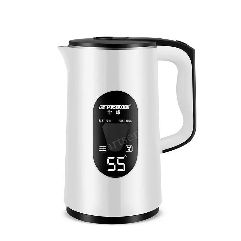 3LConstant Temperature Electric Kettle LED Display Smart Boiling Thermal Water Kettle Portable Tea K