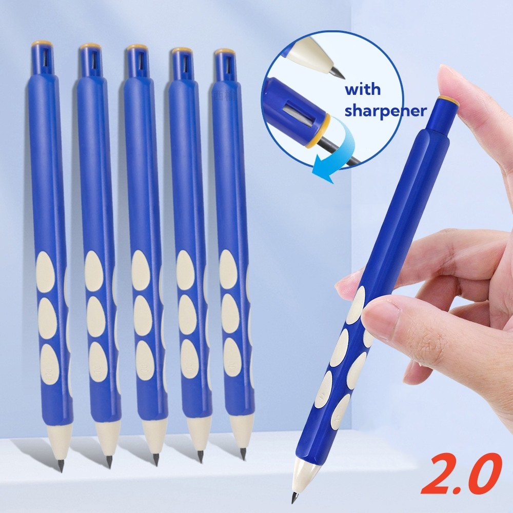 ดินสอกด Zhengzi นักเรียนพร้อมกบเหลาดินสอ 2.0 รูปากกากดเครื่องเขียน WJ648