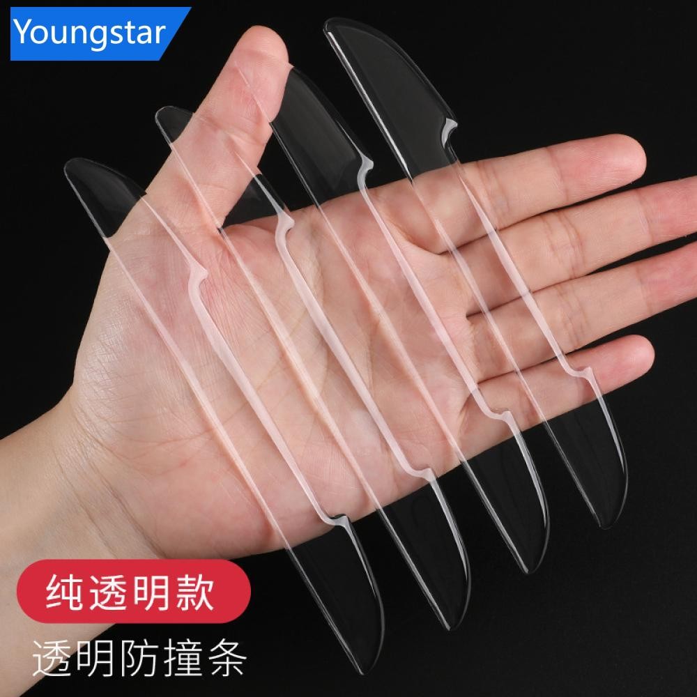 Ys 4pcs Toyota รถขอบประตู Protector ประตูยาง Handle Anti Scratch Protector สติกเกอร์ฟิล์มสําหรับ Inn