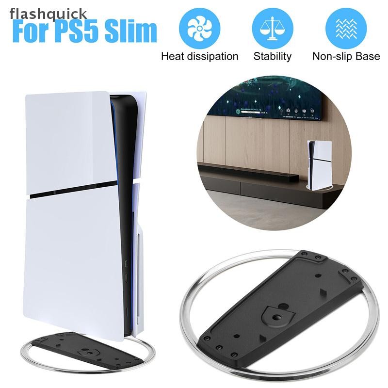 Flashquick เกมคอนโซลฐานสําหรับ Ps5 Slim แนวตั้ง Anti-Slip สําหรับ Sony Playstation 5 Slim Disc Digital Edition อุปกรณ์เสริม Nice