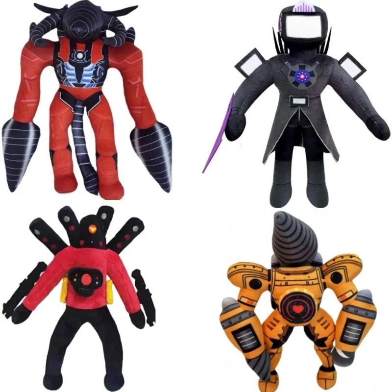 ใหม่ล่าสุด skibidi toilet clockman Titan TV Man speakerman Plush ของเล่นเกมสยองขวัญการ์ตูนตุ๊กตาตุ๊กตาเด็กวันเกิดคริสต์มาส gifts