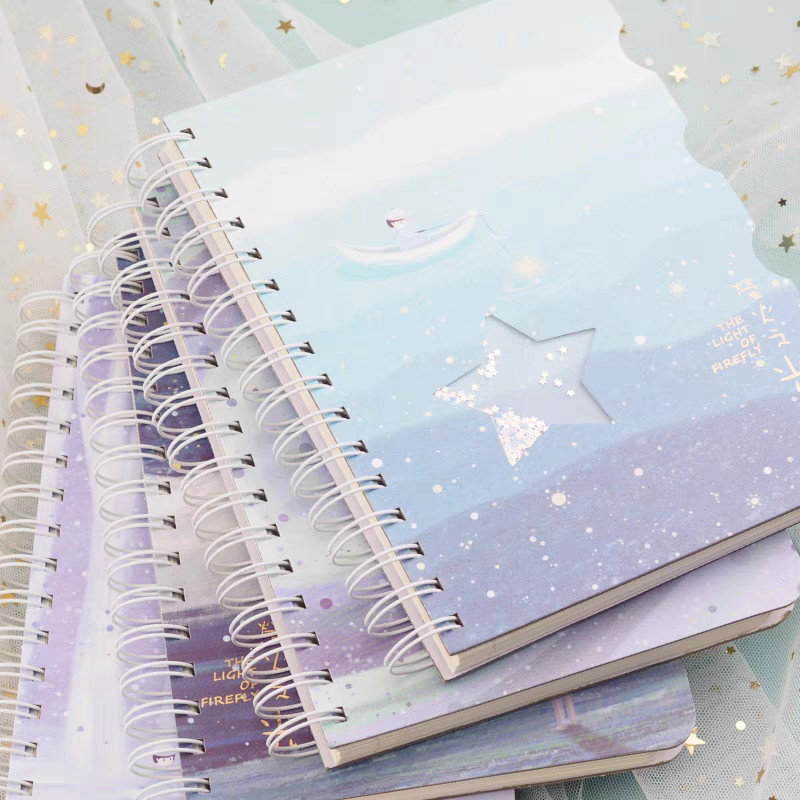 A6 แหวนโน๊ตบุ๊ค 120 PAGES พร้อม AESTHETIC MOTIF PAGES