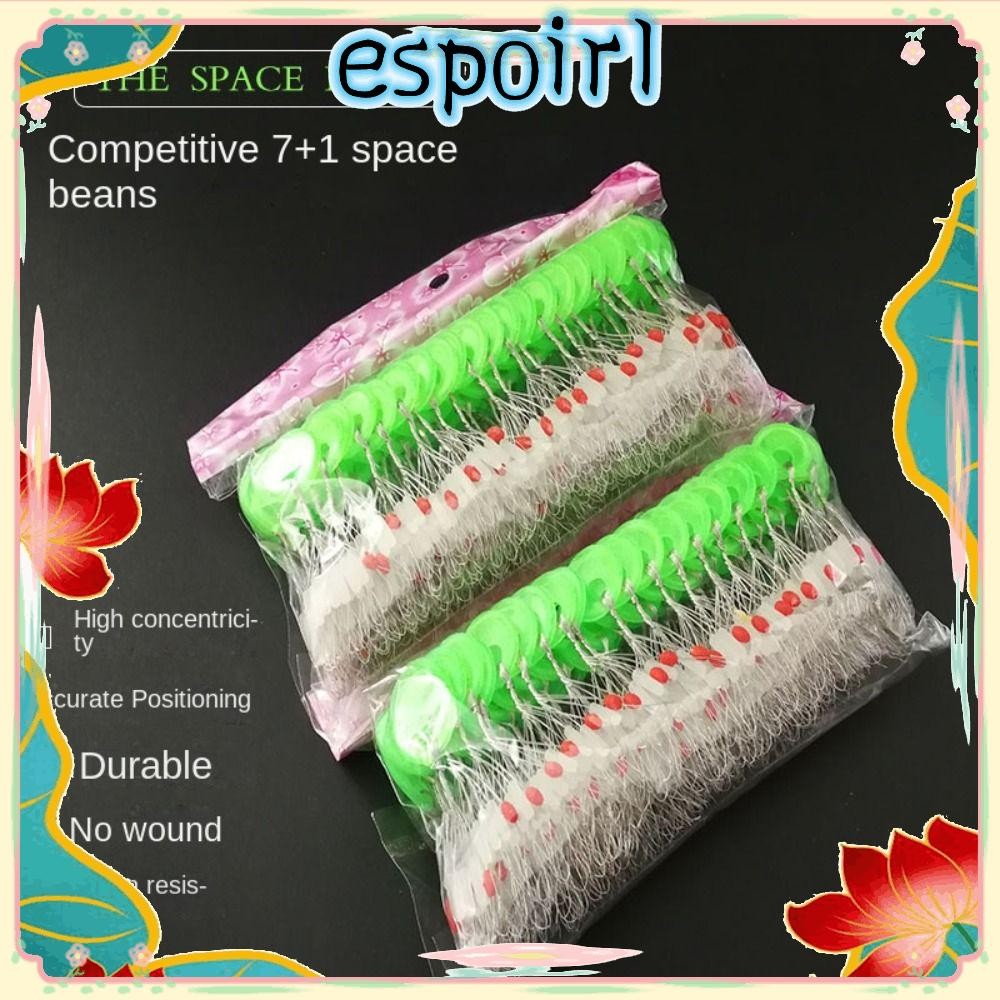 Espo 800 ชิ้น 100 กลุ่มตกปลา Bobber Stopper, Float Fishing Supply ยาง Bean, ทนทาน Line Tackle อุปกรณ์เสริม Soft 7+1 Space Beans Lakes Rivers Sea