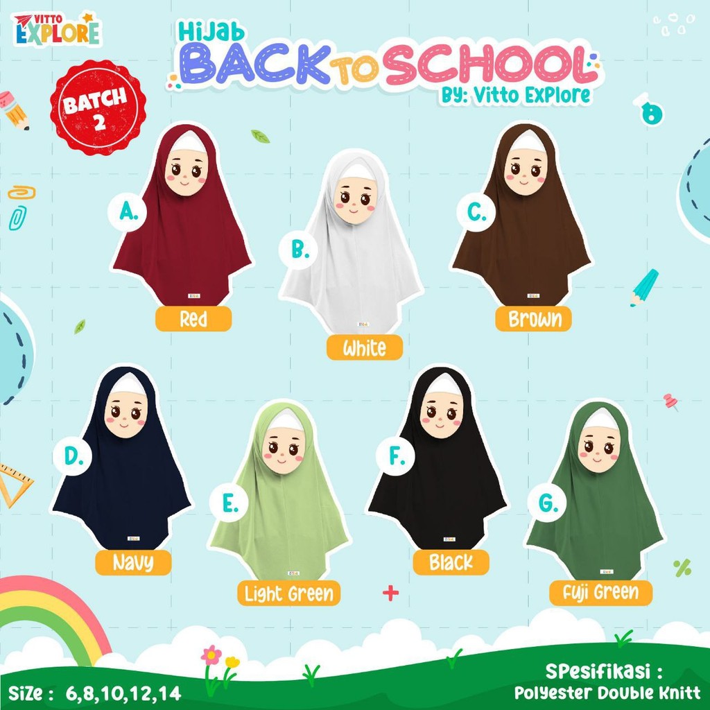 Vitto Explore School Hijab