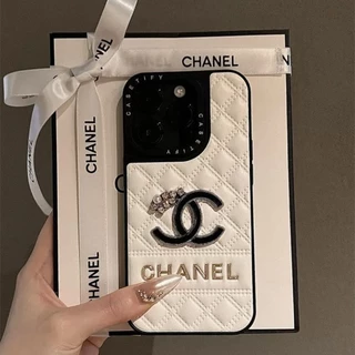 เคสหนังปั๊มแฟชั่นหรูหราสําหรับ iPhone 17 Pro Max 11 12 13 14 15 16 Pro Max 16 Plus เคสป้องกันแบบรวมทุกอย่าง
