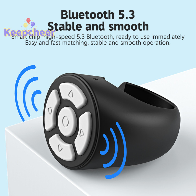 [Keepcheer] Wireless Control Mobile Selfie Lazy Artifac Tiktok รีโมทคอนโทรลแหวนตัวควบคุมโทรศัพท์สําหรับ IPad Xiaomi Apple Samsung [ใหม่]