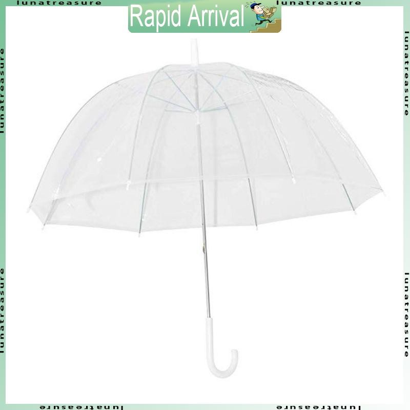 Lun ร่มเห็ดโปร่งใสพร้อมที่จับ Easy Grip น้ําหนักเบา