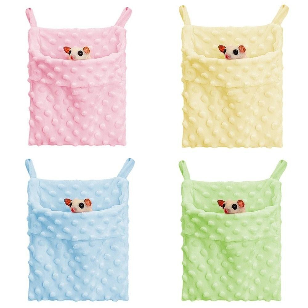 ยอนดร์ ที่นอนสัตว์เลี้ยงขนาดเล็ก,ตุ๊กตาอบอุ่นหนูแฮมสเตอร์แขวนรัง,อุปกรณ์สัตว์เลี้ยงถุงแกว่งสบายถุงนอนหนูแฮมสเตอร์นุ่มกระรอก - รูปที่ 5