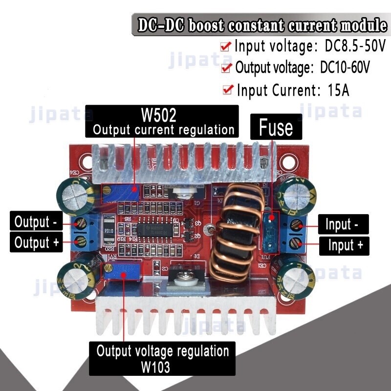 【COD】DC to DC 400W แปลงไฟจาก 8.5-40V เป็น 10-50V สเต็ปอัพ step up dc สเตปอัพ12v to 24v สเต็ปอัพ24v สเต็บอัพ เสต็ปอัพ