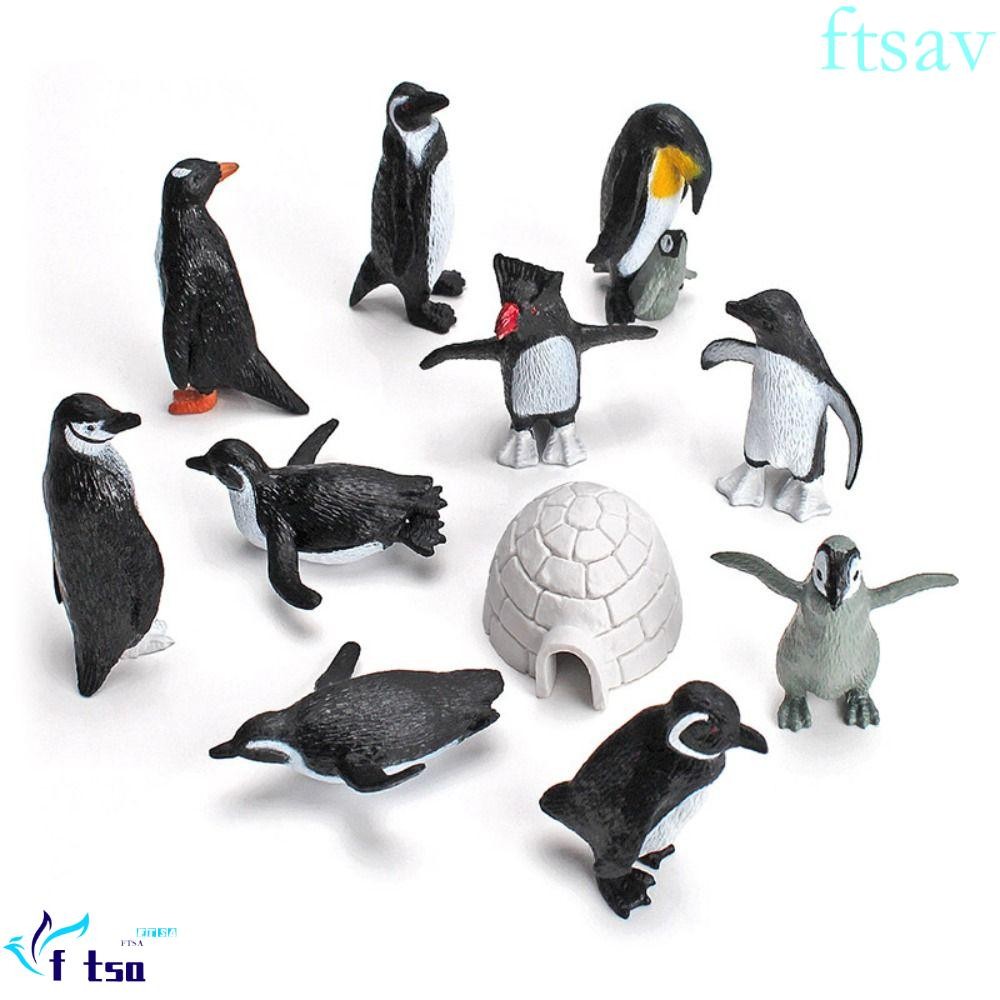Swiftsaver โมเดลเพนกวิน, จําลองสัตว์รุ่น Penguin Action Figures, ตกแต่งสวน Miniature South Pole การศึกษา South Pole สัตว์คอลเลกชัน