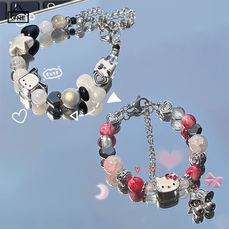 COD สร้อยข้อมือคิตตี้เบลล์สำหรับผู้หญิง Niche Design สร้อยข้อมือการ์ตูนสำหรับเพื่อนที่ดีที่สุดของขวัญ-a.one
