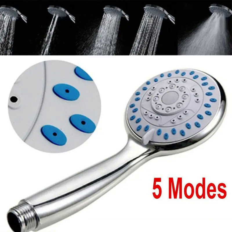 Water Saving Shower Head Multi-Function 5 Mode Shower Bath Head High Pressure Handheld Shower Head B