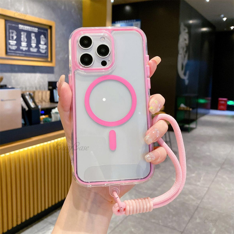 สามในหนึ่งเดียวถุงลมนิรภัยห่อไร้สายชาร์จกรณีโทรศัพท์สําหรับ ไอโฟน 16 15 13 14 12 11 มือโปร สูงสุด 16 15 14 บวก 11มือโปร อะคริลิคในตัวแขวนเชือกเคสแข็งกันกระแ - รูปที่ 5