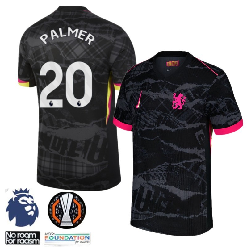 Jersey Bola Chelsea Jersey 24 25 Player Issue Kids Third Kit Away Palmer Football Jersey Custom Name