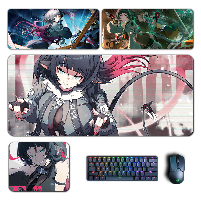 Jane Doe แผ่นรองเมาส์ Zenless Zone Zero ขนาดใหญ่ XXL Mousepad อะนิเมะแป้นพิมพ์คอมพิวเตอร์ Padding Pc Gaming ZZZ อุปกรณ์เสริมโต๊ะ