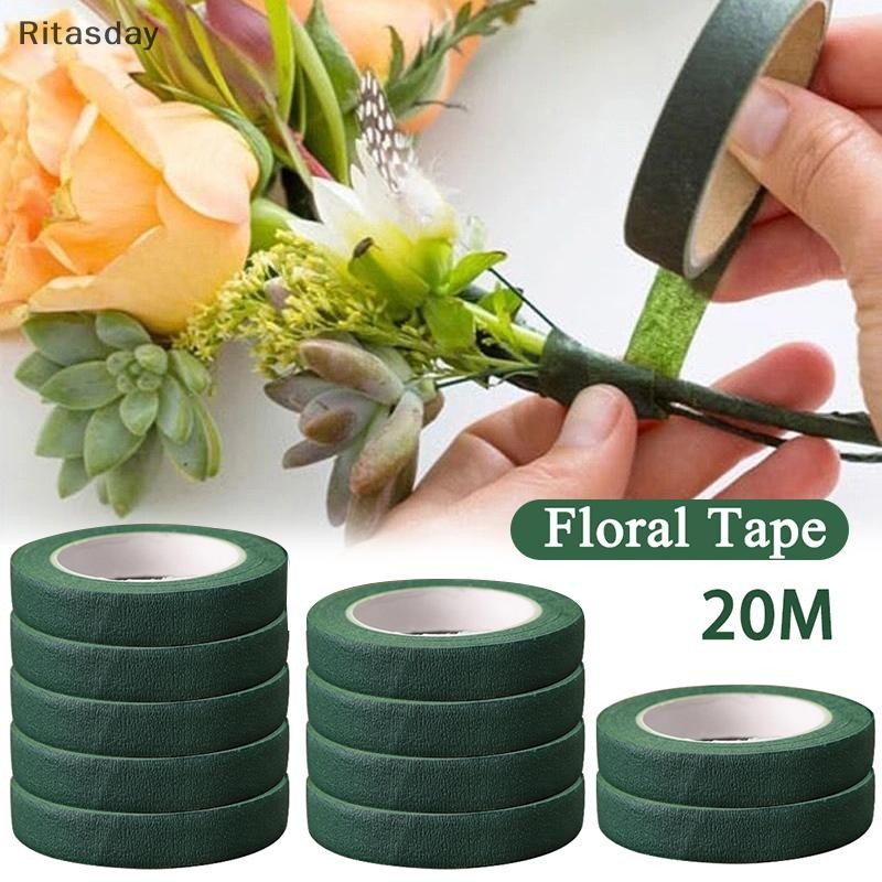 Ritasday Floriculture เทป Self-กาวช่อดอกไม้ดอกไม้เทปกระดาษ Stamen ห่อ Florist DIY ดอกไม้ตกแต่งอุปกรณ์จัดงานแต่งงานใหม่