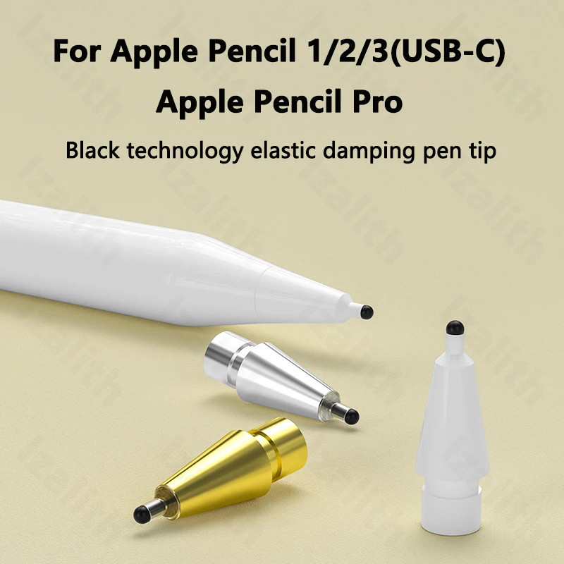 เคล็ดลับดินสอแบบถอดเปลี่ยนได้สําหรับ Apple Pencil Pro 1 2 3 Gen USB C ปลายปากกาป้องกันซิลิโคนอ่อนนุ่ม