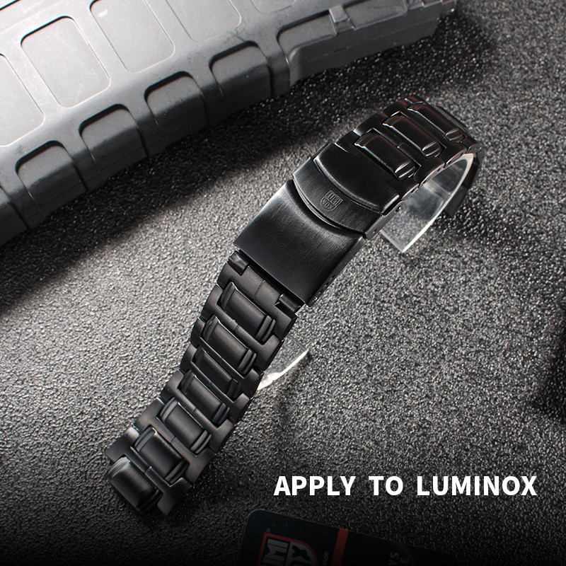 นำไปใช้กับ LUMINOX 23mm Arc Interface สายนาฬิกาสแตนเลสสำหรับ6402 6400F-117