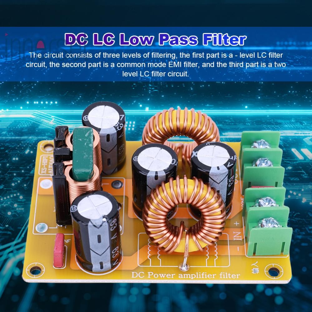 Dc LC EMI ตัวกรองรบกวนแม่เหล็กไฟฟ้า 2A 4A 10A 20A สําหรับเครื่องขยายเสียงวิทยุ [ชุดภายใน.th]