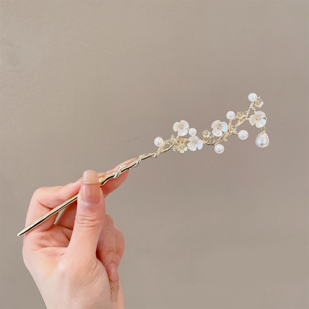 ปิ่นปักผมจีนโบราณ ประดับผมจีน ลายสวย สไตล์เรียบง่าย 1ชิ้น - รูปที่ 7