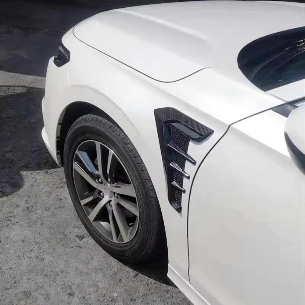 Wattle 1 คู่รถ Fender ช่องระบายอากาศด้านข้าง,คาร์บอนสีดํา Universal Air Flow Intake Hood, อเนกประสงค์อุปกรณ์เสริมภายนอก Scoop Bonnet Vent ฝาครอบสติกเกอร์ ราคา ถูกที่สุด ดีลบีเคเค แกลเลอรีภาพที่ 8