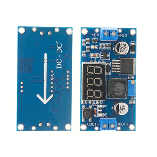 RM LM2596 DC-DC โมดูล step-down แบบปรับได้ พร้อมจอแสดงผลดิจิตอล โวลต์มิเตอร์ โมดูลแหล่งจ่ายไฟที่มีการควบคุม DC Buck-Step