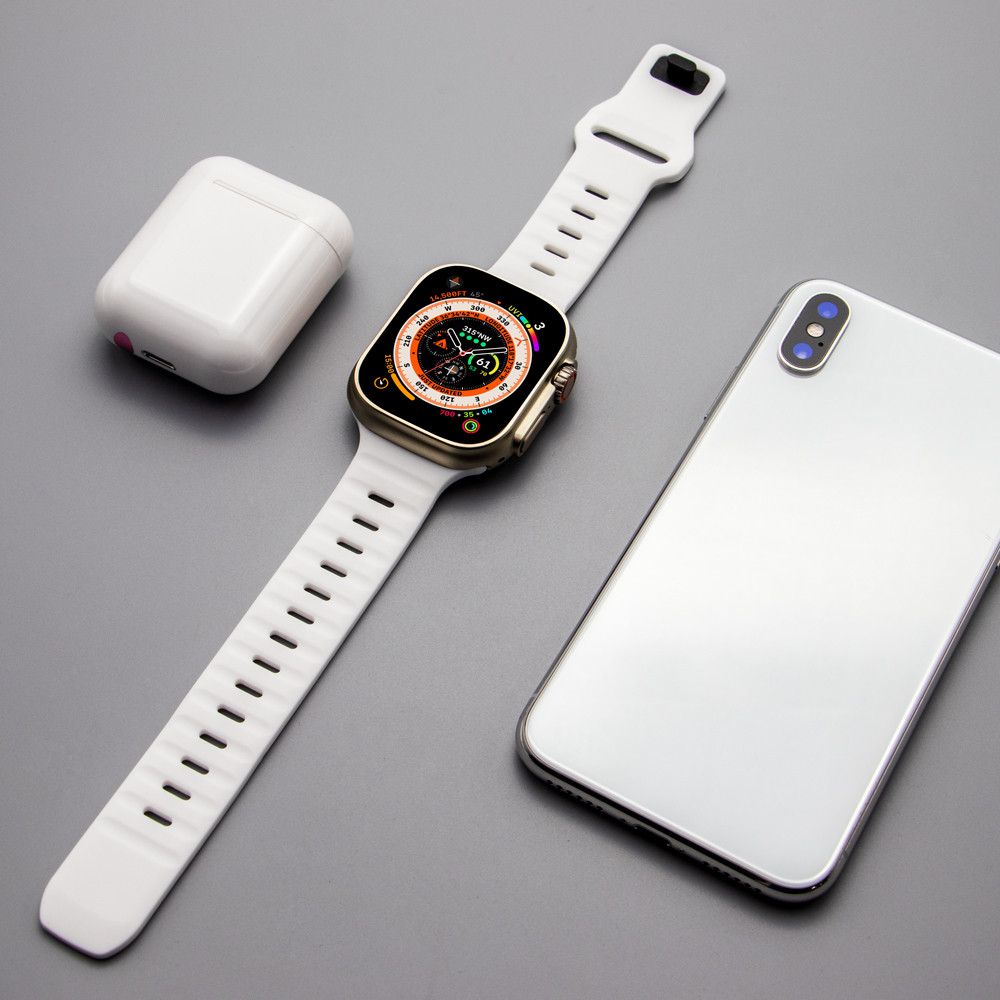 สายซิลิโคนสําหรับ Smart Watch Series 11/10 Ultra2 Ultra3 SE 9 8 7 6 5 4 3 2 1 สําหรับ iWatch Ultra 49 มม.45 มม.41 มม.44 มม.40 มม.42 มม.38 มม.46 มม.สายรัดข้อมือสร้อยข้อมือกีฬาสายนาฬิกา ราคา ถูกที่สุด ดีลบีเคเค แกลเลอรีภาพที่ 3