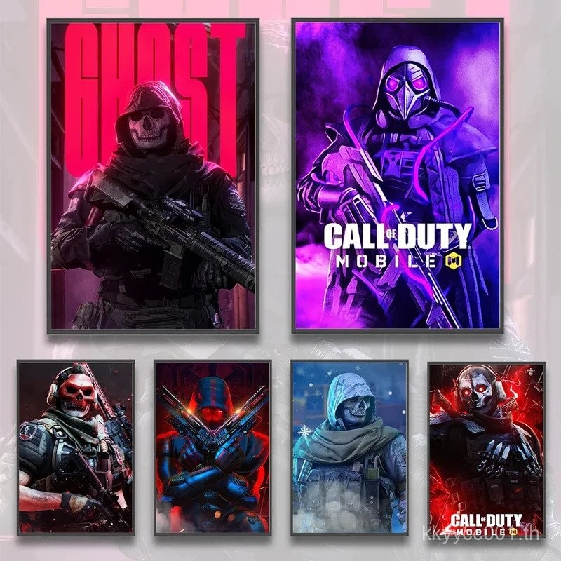 Call of Duty เกม self-adhesive โปสเตอร์วอลล์เปเปอร์ตัวเลขตกแต่งบ้านภาพวาดคอมพิวเตอร์ Wall Art ห้องนอนเด็กของขวัญ AT0V