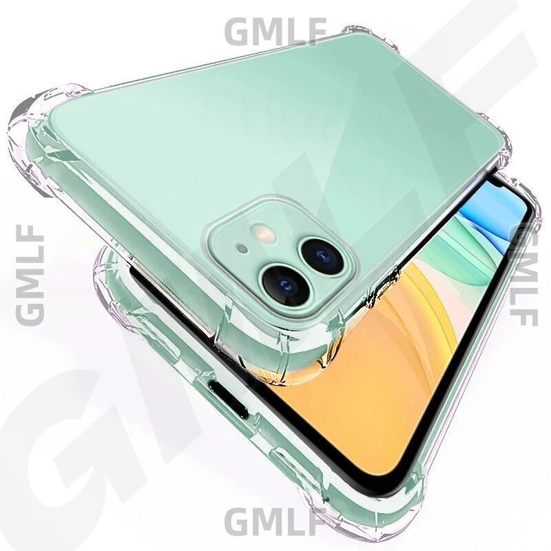 Cod เคสTPUแบบนุ่มใสสําหรับIPhone 16 15 14 Pro Max 13 Mini 12 11 X Xr Xs 7 8 6 6s Plus SE 2020 โปร่งใสกันกระแทกกันชนปกหลัง