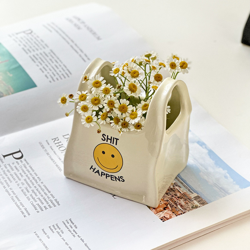 Dreamerhouse Desktop Creative เซรามิคผู้ถือปากการีโมทคอนโทรลกล่องเก็บเครื่องเขียนแต่งหน้าปากกาถังเครื่องประดับขนาดเล็ก ราคา ถูกที่สุด ดีลบีเคเค แกลเลอรีภาพที่ 6