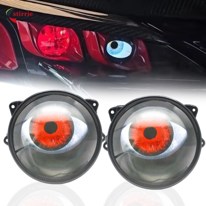 ไฟรถจักรยานยนต์รถยนต์ LED ไฟหน้า 6 รุ่น LED โคมไฟตกแต่งตาปีศาจ, อุปกรณ์เสริมอัตโนมัติตาปีศาจ 12V ชุดติดตั้งเพิ่มเติมแสง universal