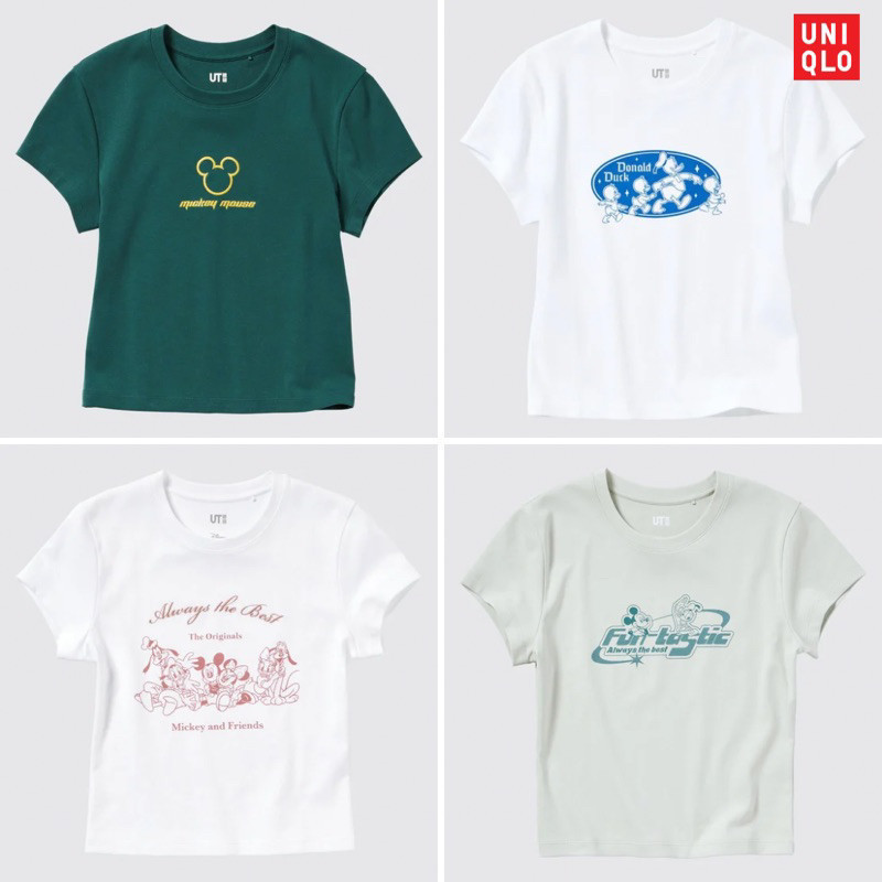 UNIQLO เสื้อแขนสั้น ทรงมินิ Disney Collection UT ของแท้ 100%UnisexSize S-5XLSize S-5XL