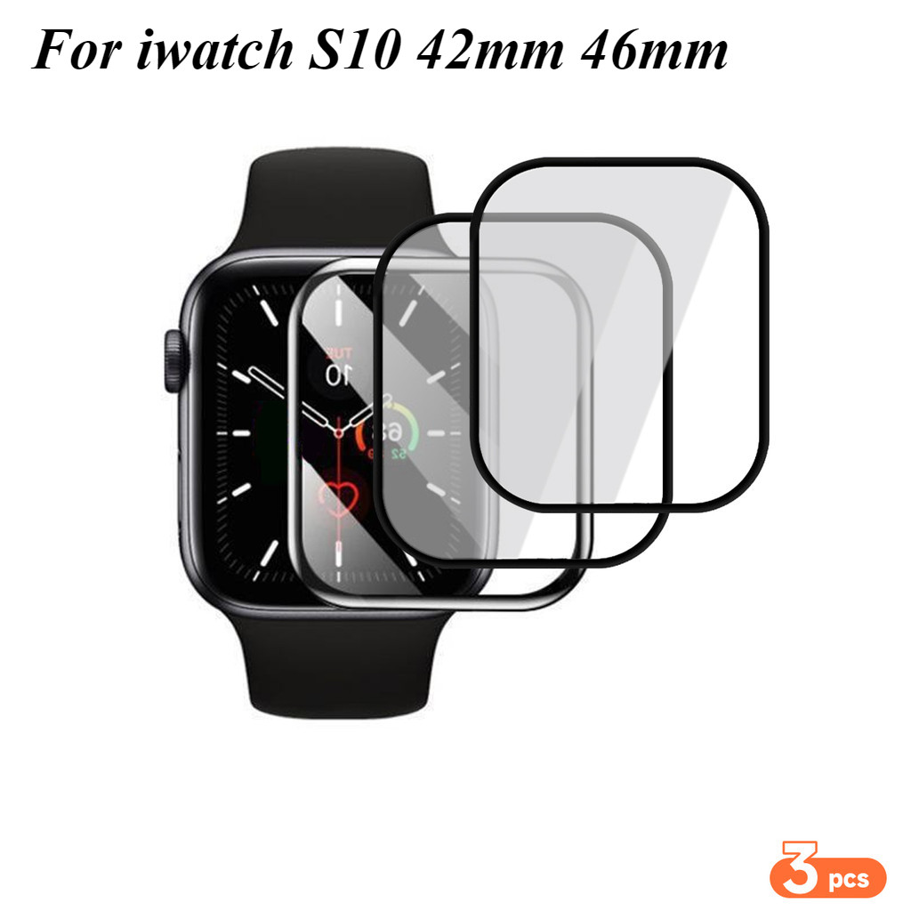3pcs 3D ฟิล์มคอมโพสิต Hydrogel ฟิล์มป้องกันหน้าจอสําหรับ Apple Watch 10 42 มม.46 มม.Iwatch S10 อุปกรณ์เสริม