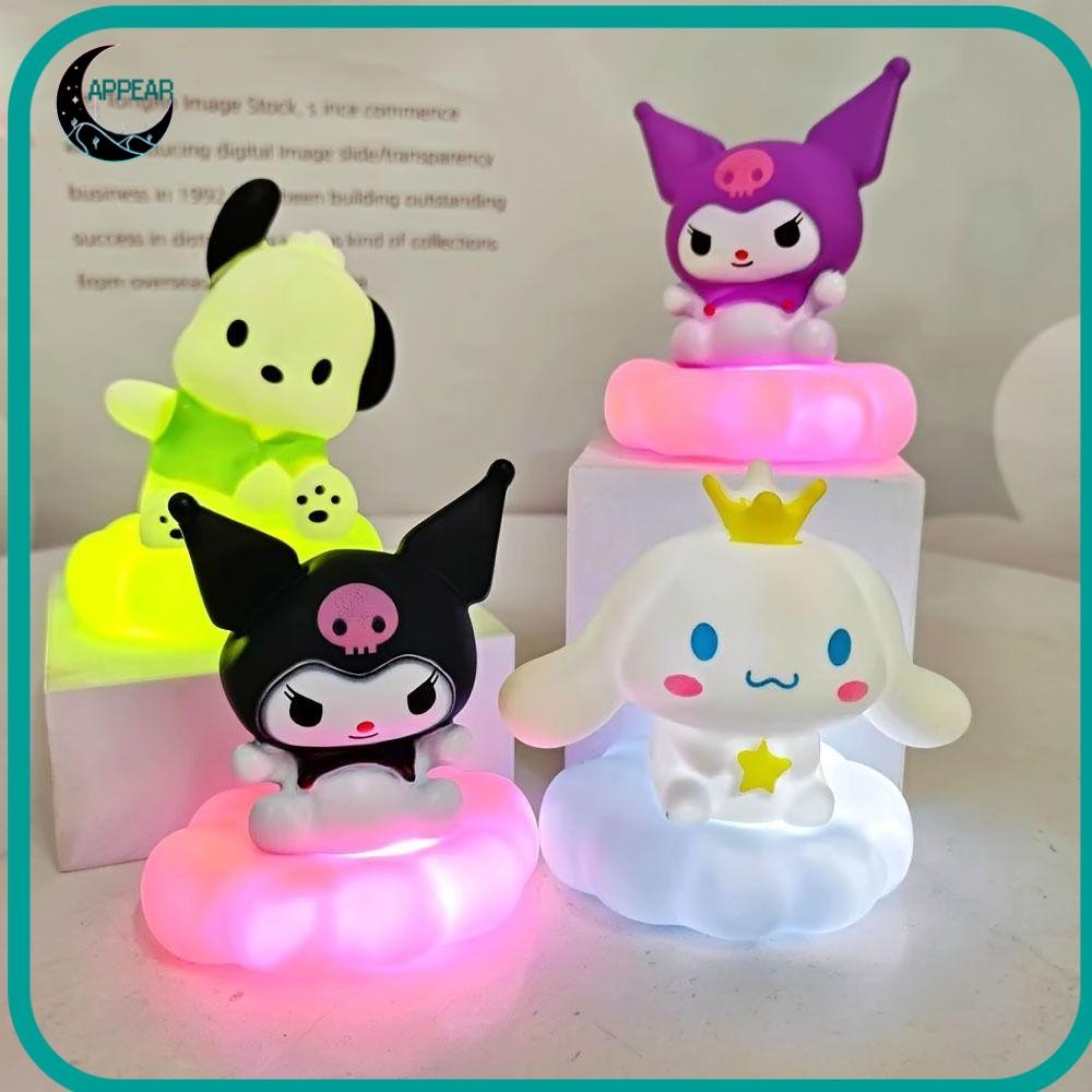โคมไฟข้างเตียง APPEAR, ตกแต่งเค้กของขวัญโคมไฟเมฆเรืองแสง, ไฟกลางคืน LED Sanrios Kitty