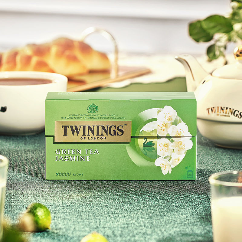 British TWININGS TWINNINGS ชามะลิ 2g * 25 ถุงชานําเข้า Cold Brew ถุงชาชาเขียวมะลิ