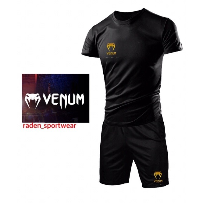 Venum Mma Ufc เสื้อไมโครไฟเบอร์พร้อมกางเกงขาสั้น / Jersi Seluar Venum Ufc Mma Fighting