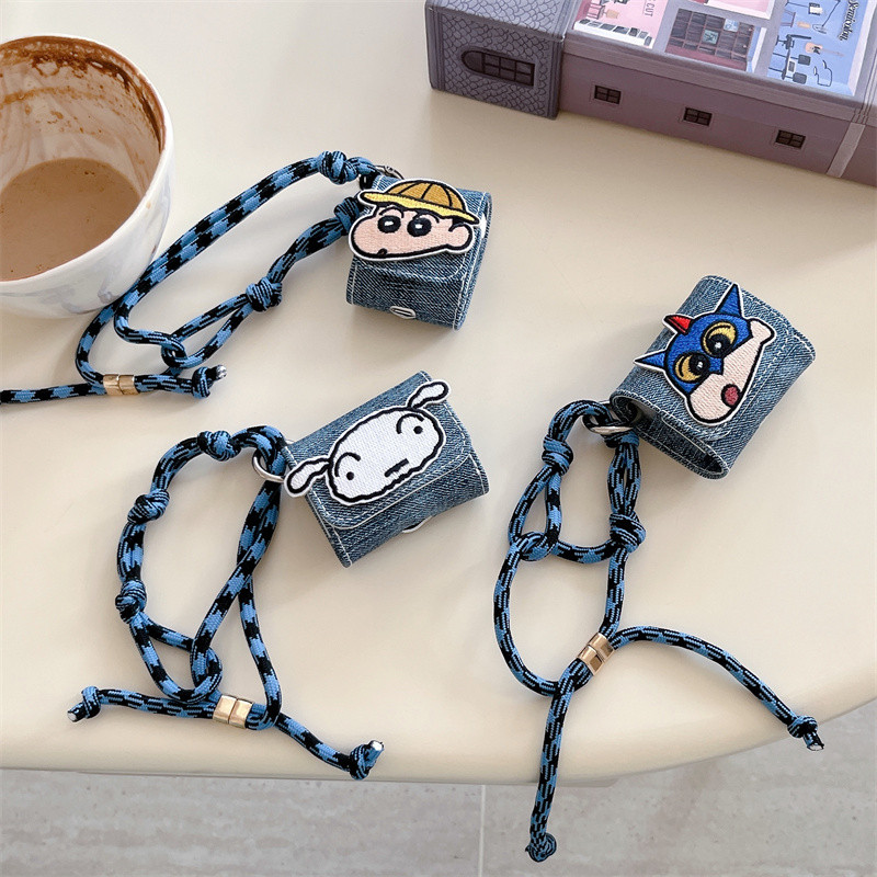 Crayon Shin Chan สําหรับ Airpods1/2 3 Pro Pro2 Airpods4 ชุดหูฟังไร้สายบลูทูธป้องกันกรณี AirPodspro Pro2 3 4 หูฟังป้องกันกรณี