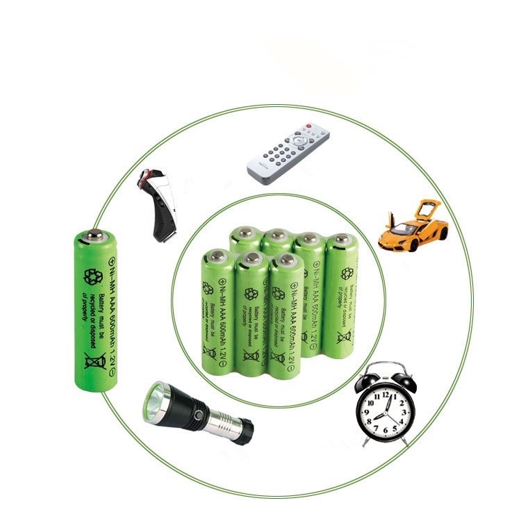 Battery แบตเตอรี่ AAA 1.2V 600mAh เต็ม ที่มีคุณภาพสูง ชาร์จได้500ครั้ง!!!