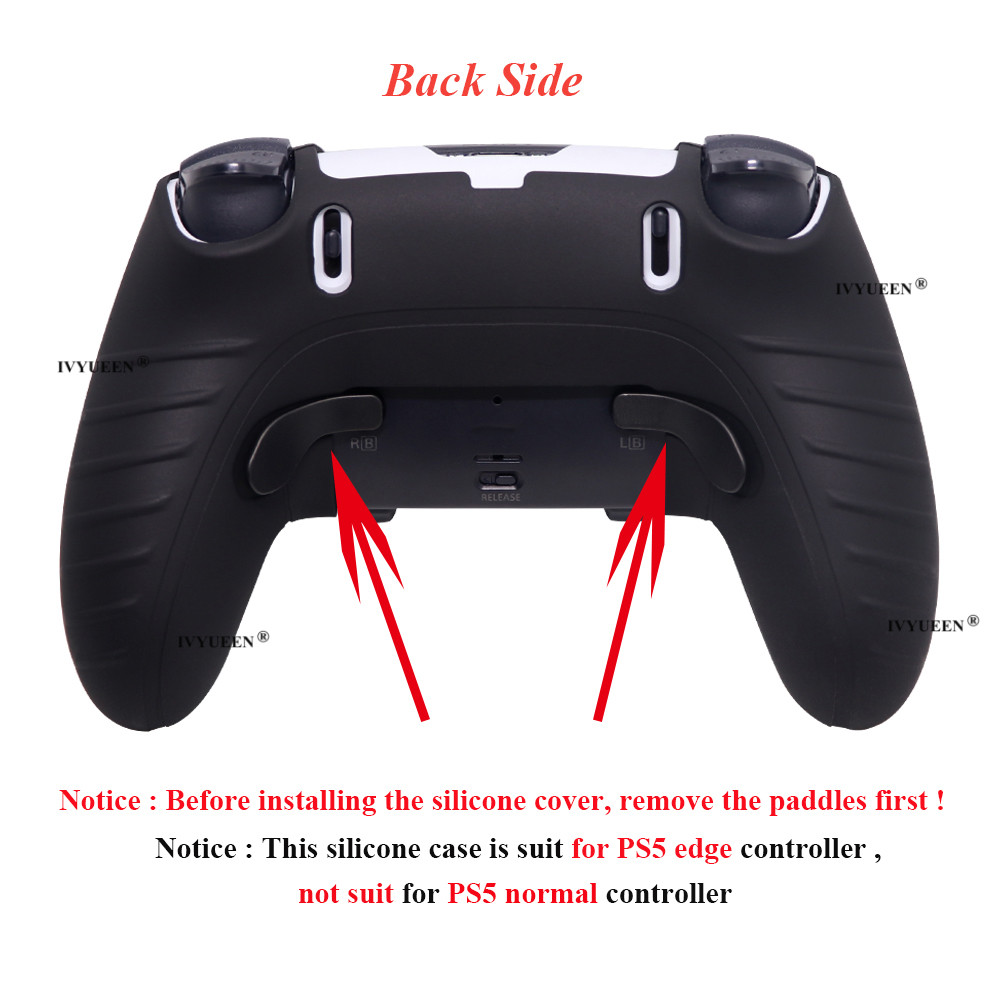 Ivyueen ซิลิโคนผิวสําหรับ PlayStation 5 PS5 Edge DualSense Controller Spider เคสป้องกัน Touch Pad สติกเกอร์