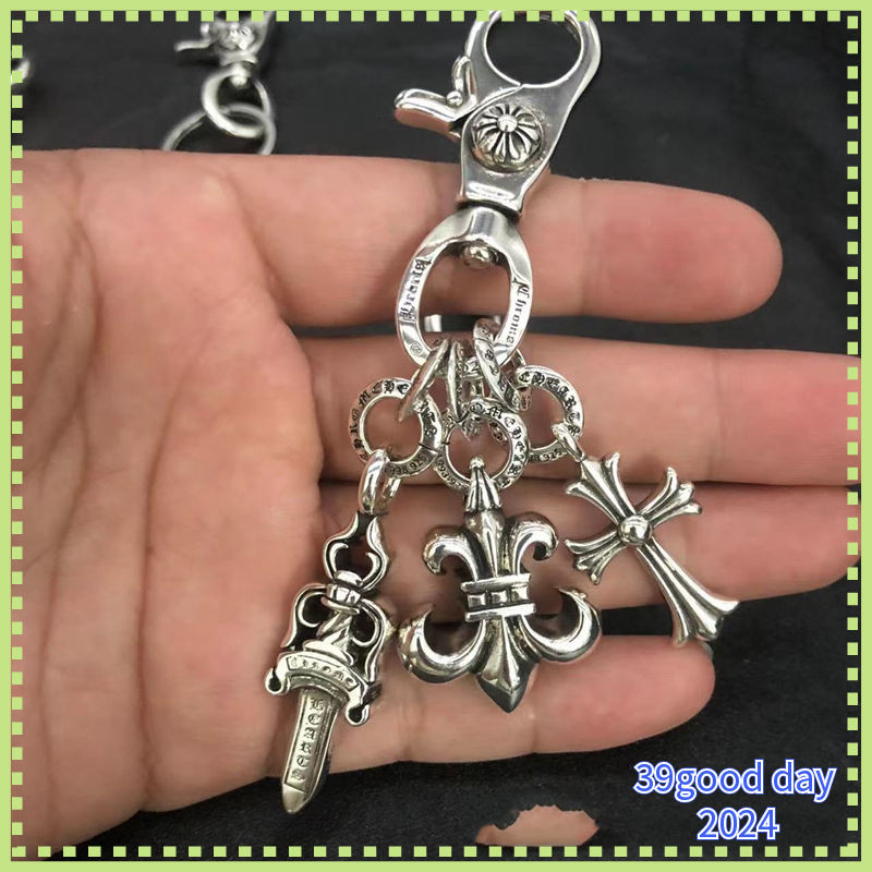 [Chrome Hearts] พวงกุญแจตกแต่งกระเป๋า/พวงกุญแจจี้หัวกะโหลกลูกเต๋า/ 10212