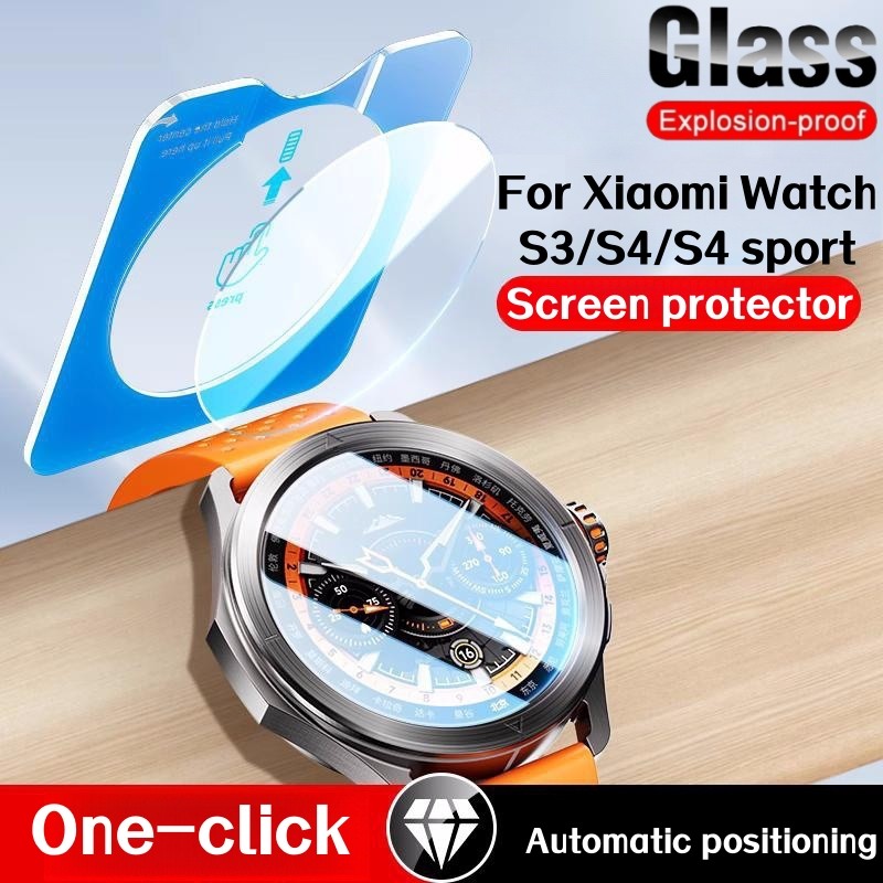 สําหรับ Xiaomi Watch S3/Watch S4 sport Screen Protector One-Click Full กาวฟิล์มสําหรับ Xiaomi Watch 