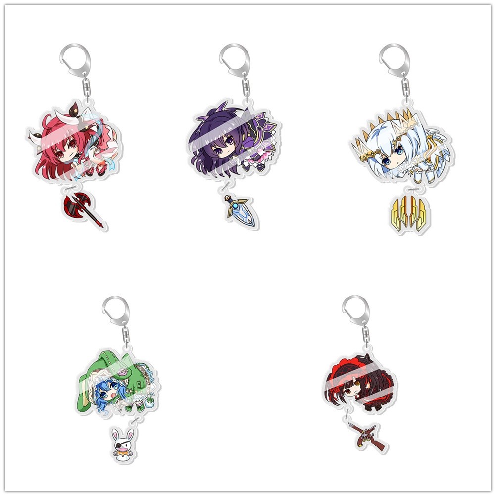 พวงกุญแจพิมพ์ลาย Yoshino Yatogami Tohka Tokisaki Kurumi จาก Date A Live