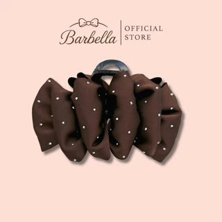 Barbella กิ๊บโบว์ติดผม ผ้าประดับกลิตเตอร์ สไตล์เรียบหรู รุ่น Lumiere (BB019)